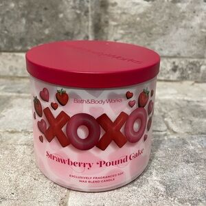 ❤️ BATH & BODY WORKS STRAWBERRY POUND CAKE VALENTINE XOXO